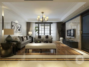 濟南裝修公司哪家好 漫山麓府186平港式風格裝修設計效果圖賞析