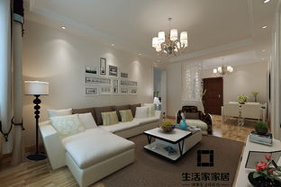 濟南藍石大溪地簡約風格二居室家庭裝修設計案例